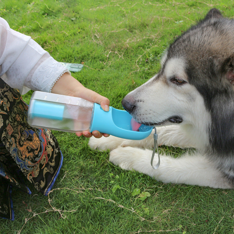 Portable Cat Dog Water Bottle Food Feeder